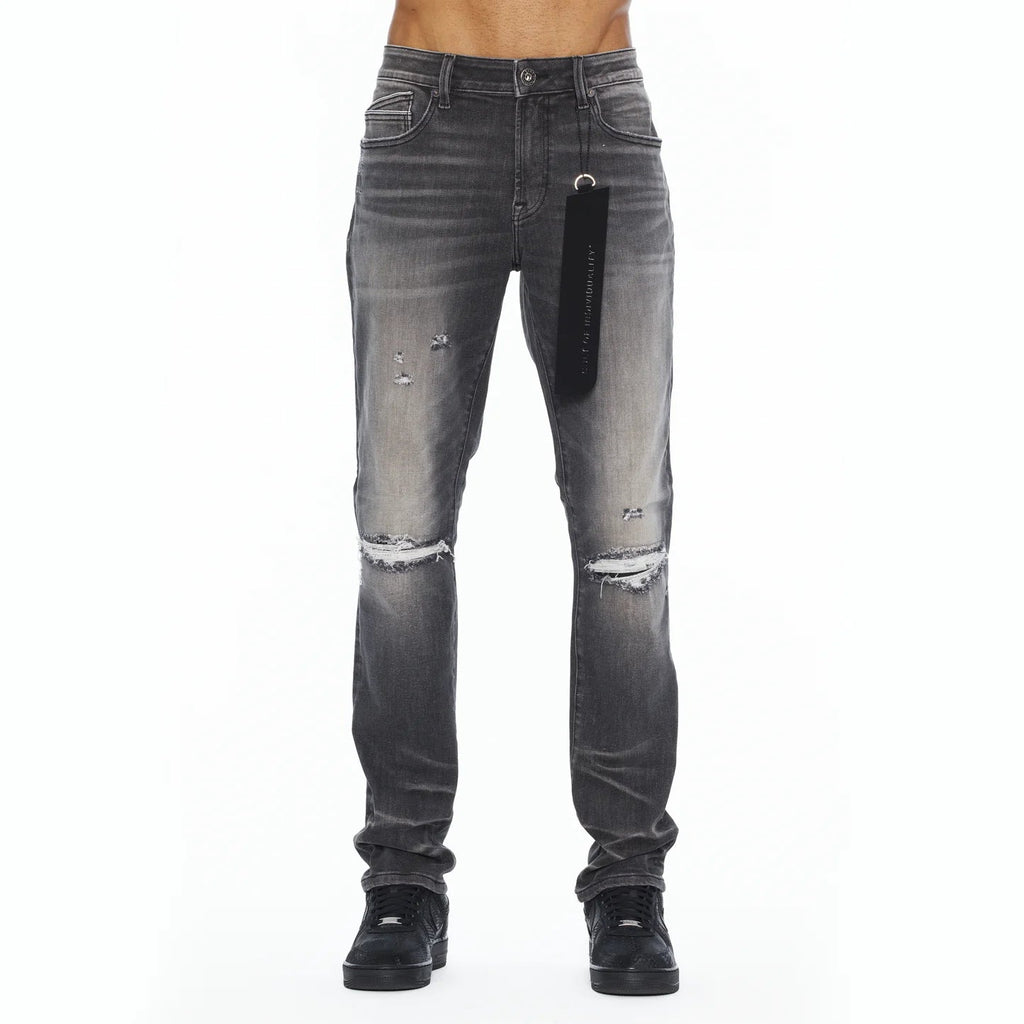 Cult's Rocker Slim Straight 602 Jeans In Charcoal  626B8-RS02R
