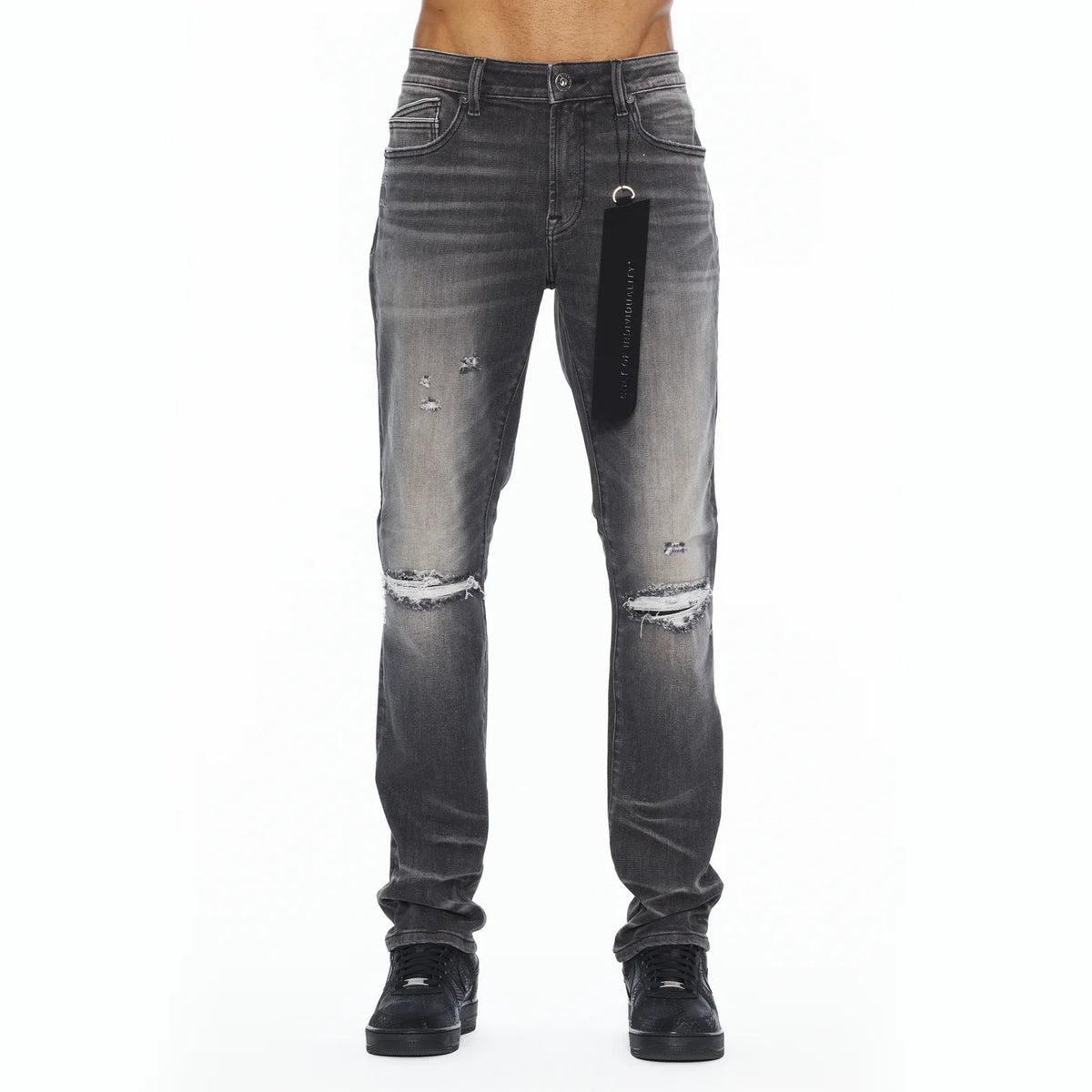 Cult's Rocker Slim Straight 602 Jeans In Charcoal  626B8-RS02R