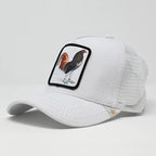 GOLD STAR HAT - NEW ROOSTER WHITE TRUCKER HAT
