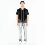 Cult's Cuban Short Sleeve Shirt in Black Retro