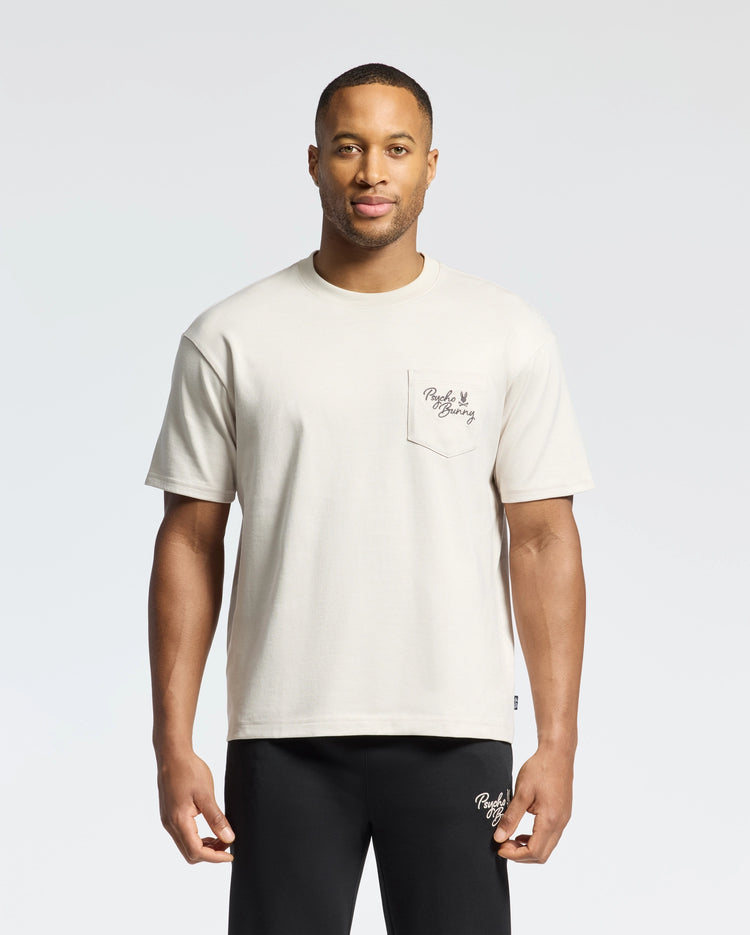 Psycho Bunny Desert oversized pocket tee