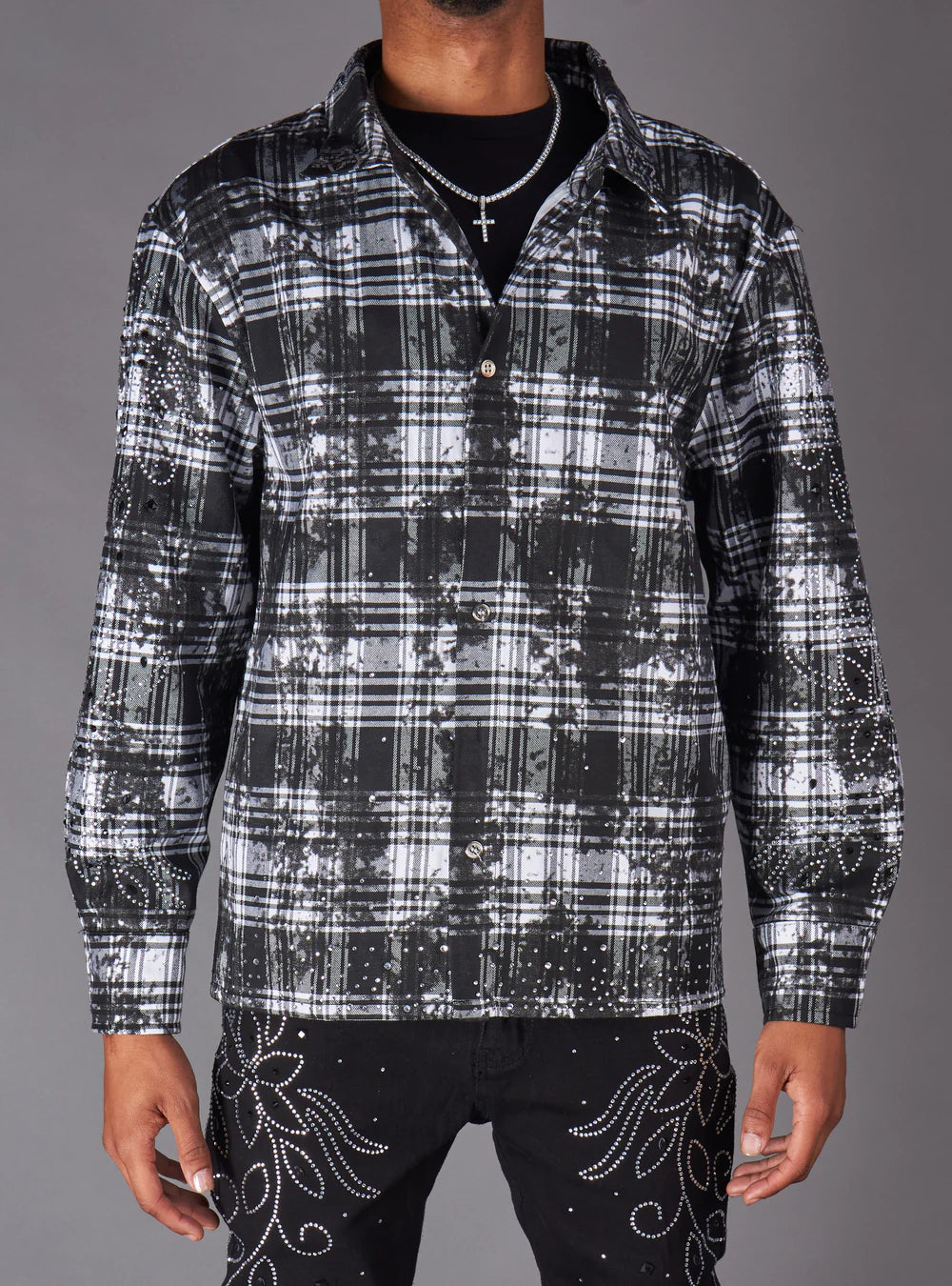 NME Flannel - Hol - Black Shirt